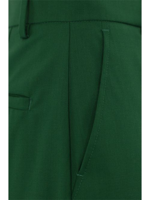 Pantalone Visivo in tela di lana verde WEEKEND MAX MARA | 2425136041600007